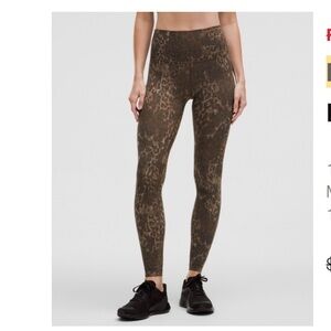 Lululemon Align High-Rise Pant 28” Lined Truleopard Max Brown Multi Size 12